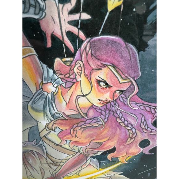 Artemis Greek God Diana Romantic Print Signature M. Reyes - Picture 7 of 10